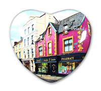 Ireland Killarney Fridge Magnet Refrigerator Stickers Decorative Travel Souvenir Heart-shaped Glass