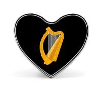 Ireland Leinster Irish Cute Lapel Pin Tie Tack Heart Brooch Badge for Men Women Hat Clothing Accessories