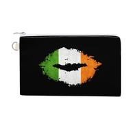 Ireland Lip Flag Funny Coin Purse Portable Zipper Change Multifunctional Pouch Bag Gift for Men Women