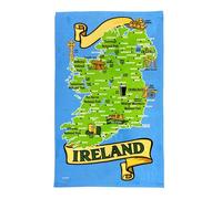Ireland Map design 100% Cotton Tea Towel