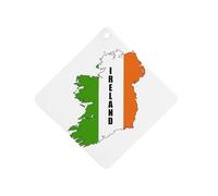 Ireland Map Flag Car Air Freshener Aromatherapy Tablet Hanging Decor for Rearview Mirror Dorm