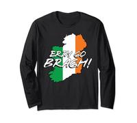 Ireland Map Flag St Patrick's Day Irish Saying Long Sleeve T-Shirt