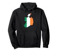 Ireland Map Irish Heritage Vintage Irish Flag Pullover Hoodie