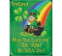 Ireland May The Luck of The Irish be with You Steel Fridge Magnet (og)