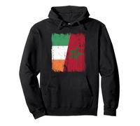 Ireland Morocco Half Flag Irish Moroccan Heritage Jersey Pullover Hoodie