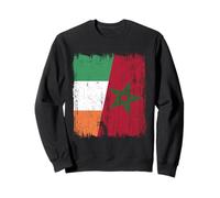 Ireland Morocco Half Flag Irish Moroccan Heritage Jersey Sweatshirt