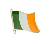 Ireland National Flag Metal Enamel Pin Badge - 1.9 x 1.6 cm Irish Tricolour Lapel Pin - Durable Hard Enamel with Secure Clasp for National Pride, Events, Travel