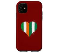 Ireland Nigeria Flag in Cool Heart for Proud Nigerian Irish Case for iPhone 11