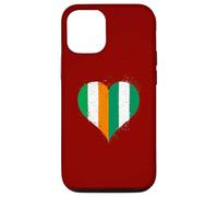 Ireland Nigeria Flag in Cool Heart for Proud Nigerian Irish Case for iPhone 12/12 Pro