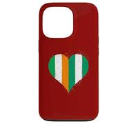 Ireland Nigeria Flag in Cool Heart for Proud Nigerian Irish Case for iPhone 13 Pro