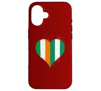 Ireland Nigeria Flag in Cool Heart for Proud Nigerian Irish Case for iPhone 16
