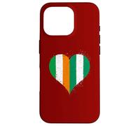 Ireland Nigeria Flag in Cool Heart for Proud Nigerian Irish Case for iPhone 16 Pro