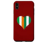 Ireland Nigeria Flag in Cool Heart for Proud Nigerian Irish Case for iPhone XS Max