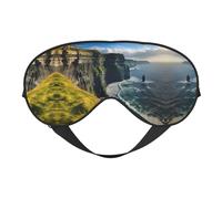 Ireland Outdoor County Clare The Cliffs Versatile Print Rest Assistant Sleeping Eye Mask Soft Double Sided Yoga Camping Eye Mask Sleeping Soft