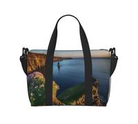 Ireland Outdoors County Clare The Cliffs 40L Travel Duffle Bag, with Adjustable Strap, Ideal for Gym, Sports, Fishing, Hunting,Trip