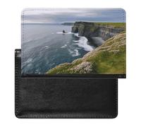 Ireland Outdoors County Clare The Cliffs Passport Holder PU Passport Wallet Travel Waterproof Passports Cover for Women And Men Passports Case