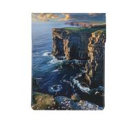 Ireland Outdoors County Clare The Cliffs Print 13-inch Laptop Sleeve, Slim Shockproof Insertion Design Leather Laptop Case for Office, School, Travel