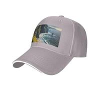 Ireland Outdoors County Clare The Cliffs Print Adjustable Size Sandwich Baseball Cap Breathable Unisex Casual Hat Daily Use Sport Gray