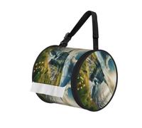 Ireland Outdoors County Clare The Cliffs Print Cylinder Tissue Organizer Bag With Strap, Portable Toilet Roll Holder For Camping Car