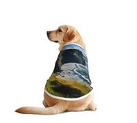 Ireland Outdoors County Clare The Cliffs Print Dog Shirts for Pet, Soft Breathable Vest Lightweight Stretchy Pet T-Shirt for Medium Dog