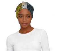 Ireland Outdoors County Clare The Cliffs Print Elastic Lady Headscarf Hat Lightweight Breathable Fashion Head Wrap Hair Accessory
