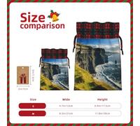 Ireland Outdoors County Clare The Cliffs Print Gift Reusable Bags Festive Drawstring Pouches Versatile Birthday Wedding Favors