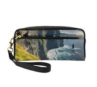 Ireland Outdoors County Clare The Cliffs Print Makeup Bag Girls Students School Office Toiletries Travel Companion Cosmetic Pouch