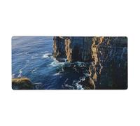 Ireland Outdoors County Clare The Cliffs Print Mouse Pad Extra - Large Desk Mat for Office, Work - from - Home, PC Gamers & Streamers 16 x 35.5 Inch