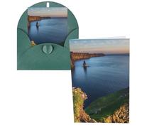 Ireland Outdoors County Clare The Cliffs Print Thank You Cards Greeting Cards With Envelopes Blank Note Cards 10x15 cm Perfect for Thank Yous Invitations