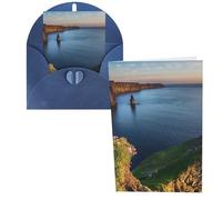 Ireland Outdoors County Clare The Cliffs Print Thank You Cards Greeting Cards With Envelopes Blank Note Cards 10x15 cm Perfect for Thank Yous Invitations