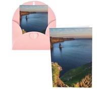 Ireland Outdoors County Clare The Cliffs Print Thank You Cards Greeting Cards With Envelopes Blank Note Cards 10x15 cm Perfect for Thank Yous Invitations