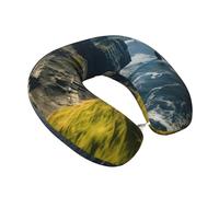 Ireland Outdoors County Clare The Cliffs Print U-Shaped Travel Pillow Neck Support Easy Maintenance Office Relaxtion Home Camping