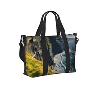 Ireland Outdoors County Clare The Cliffs Print Women Men Travel Hand Bag for Foldable Portable Tote for Weekend Trips Travel