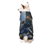 Ireland Outdoors County Clare The Cliffs Printed Dog Hoodie Soft Dog Sweatshirt Cute Cat Dog Clothes for Small Dogs Kitten Puppy, 2XL