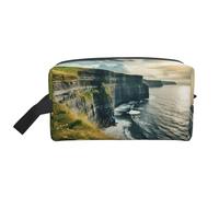 Ireland Outdoors County Clare The Cliffs Printed Travel Storage Pouch, Double Sided Large Bag for Clothes and Personal Accessories