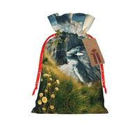 Ireland Outdoors County Clare The Cliffs Printing Christmas Bag With Drawstring Closure, 4.7x6.9 In For Christmas Party Birthday Gift Wrapping