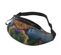 Ireland Outdoors County Clare The Cliffs Waist Bag Bumbags for Men Women, Print Polyester Waist Pack for Travel Walking Sport with Adjustable Strap