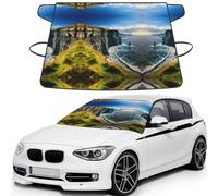 Ireland Outdoors County Clare The Cliffs Waterproof Car Windshield Cover, Stylish Printed Windshield Snow Cover Fits Sedans, Cars & SUVs - 69x42.5''