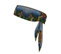 Ireland Outdoors County Clare Unisex Sports Head Tie - Double-Sided, Moisture-Wicking Workout Headband, Adjustable Knotted Band for Running, Yoga & Gym