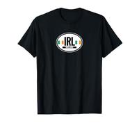 Ireland Oval Auto Decal with Flags T-Shirt