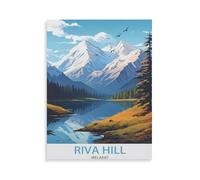 Ireland Riva Hill Vintage Travel Posters，Jigsaws Puzzles 1000 Pieces Classic Jigsaws Educational Games Toys，Best Gift for Adults and Kids（75x50cm）-AF64