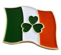 Ireland Shamrock Clover Enamel Pin Badge Brooch St Patrick's Day Decorations Irish Flag Pin