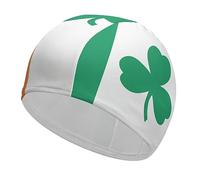 Ireland Shamrock Clover Flag Printed Swim Cap High Elasticity Swimming Hats Fit Both Long and Short Hair for Adult