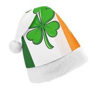 Ireland Shamrock Irish Flag Christmas Hats Patterned Santa Hat New Year Festive Holiday Party Supplies Child