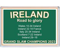 Ireland Six Nations Rugby Grand Slam Champions - 96 x 67mm Jumbo Fridge Magnet/Magnets