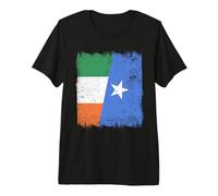 Ireland Somalia Half Flag Irish Somali Pride Premium T-Shirt