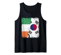 Ireland South Korea Half Flag Irish South Korean Heritage Tank Top