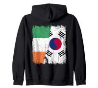 Ireland South Korea Half Flag Irish South Korean Heritage Zip Hoodie