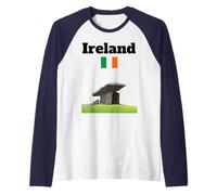 Ireland Souvenir Prehistoric Megalith Ancient artefact Irish Raglan Baseball Tee
