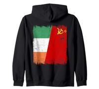 Ireland Soviet Union Flag Irish USSR Heritage Zip Hoodie